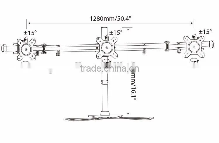 2016 hot sell well accepted lcd tv table mount