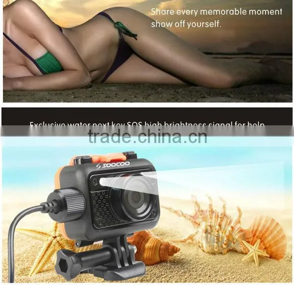 extream sports mini dv full hd 1080P underwater 60m SOOCOO S60 mini action sport camera