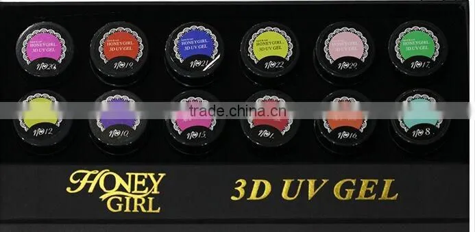 8ml New 3d nail art ,3d nail sticker , 3d nail art christmas decoration, Beauty Salon DIY Nart Art Gel Nail Polish