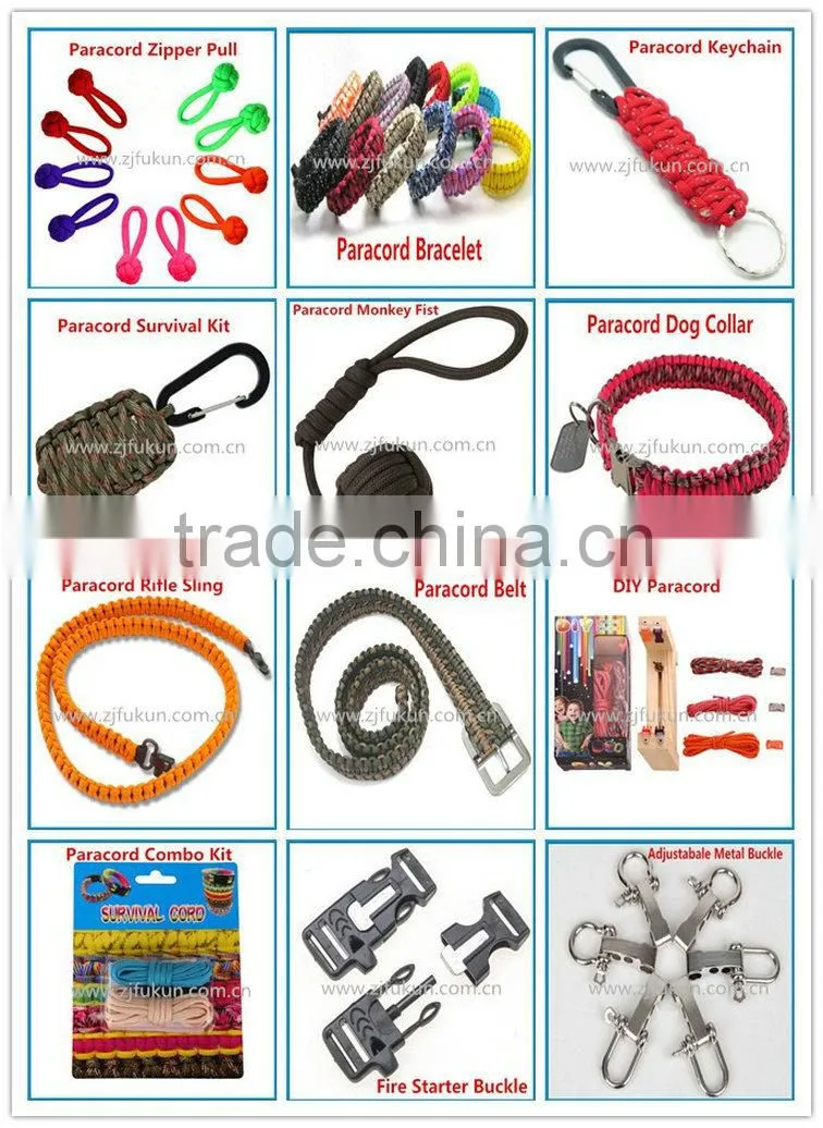 Handmade custom design braided cobra weaving can dismantled paracord zipper puller