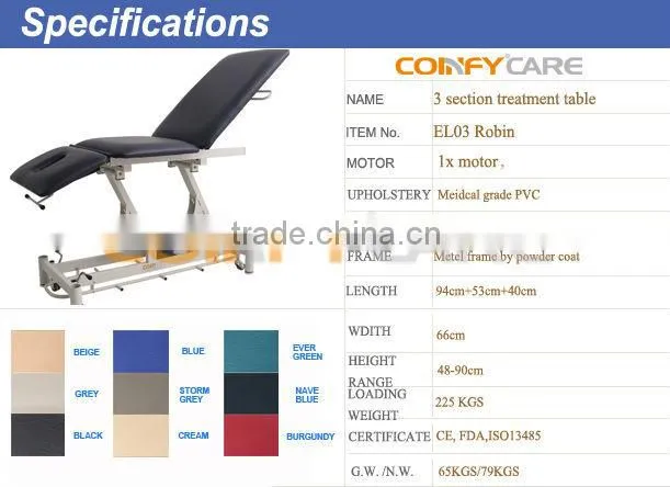 Coinfy EL03 Robin electric lift massage table