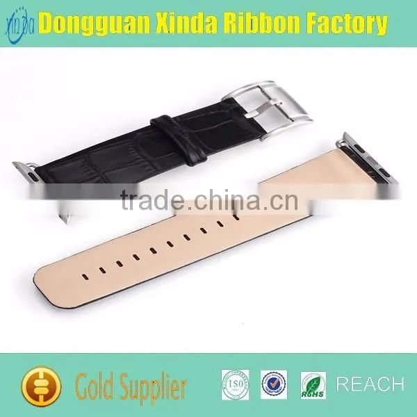 Dongguan Supplier Custom Genuine Leather Watch Band / High QUality Watch Band