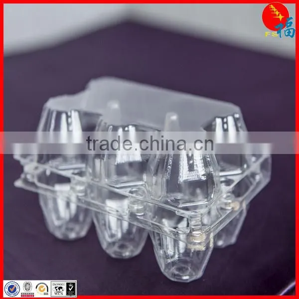 PET clear egg packing tray for marketing