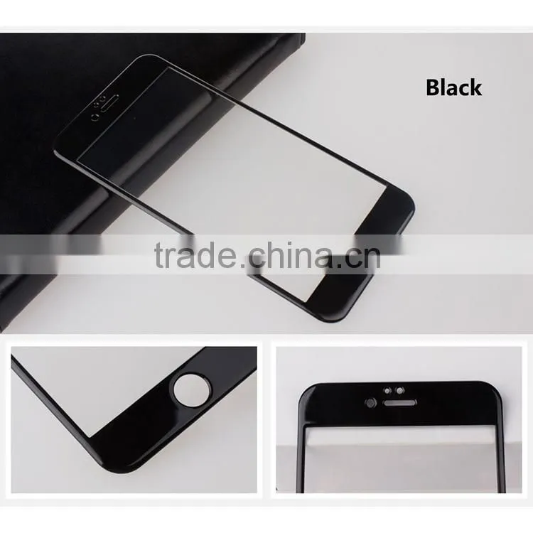 9H 3D full cover mobile phone tempered glass screen protector color tempered glass for iphone 6