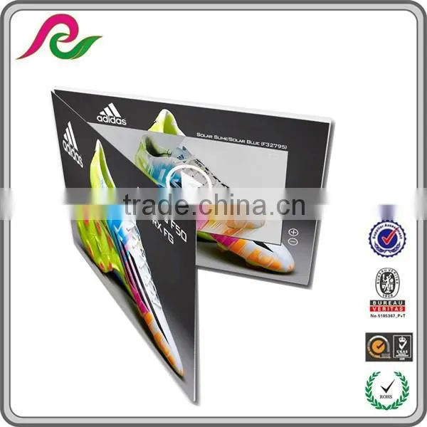 A5 size 7'' TFT screen greeting card video, LCD Business gift card