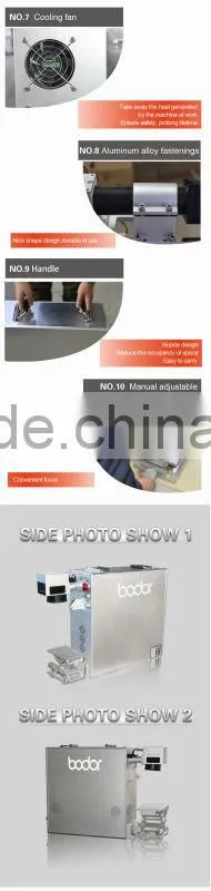 CE SGS approved portable laser marking machine price with EZCAD 100mm 200mm 300mm