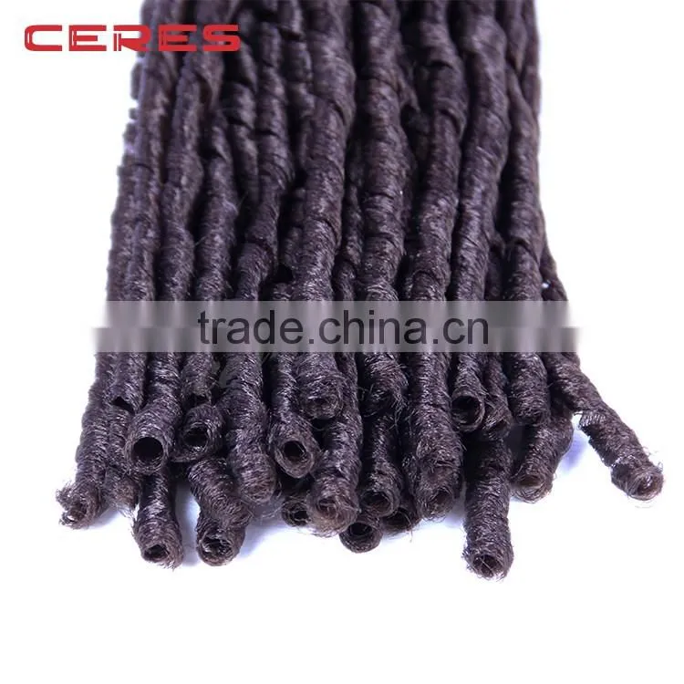 cheap wholesale price ebony soft dread lock synthetic braiding hair extension