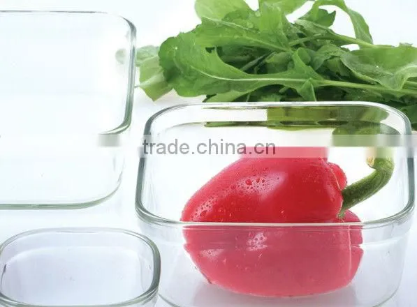High quality glass large airtight food storage containers