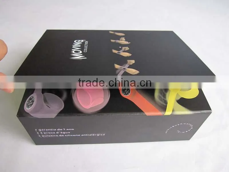 Colorful paper watch box for gift set