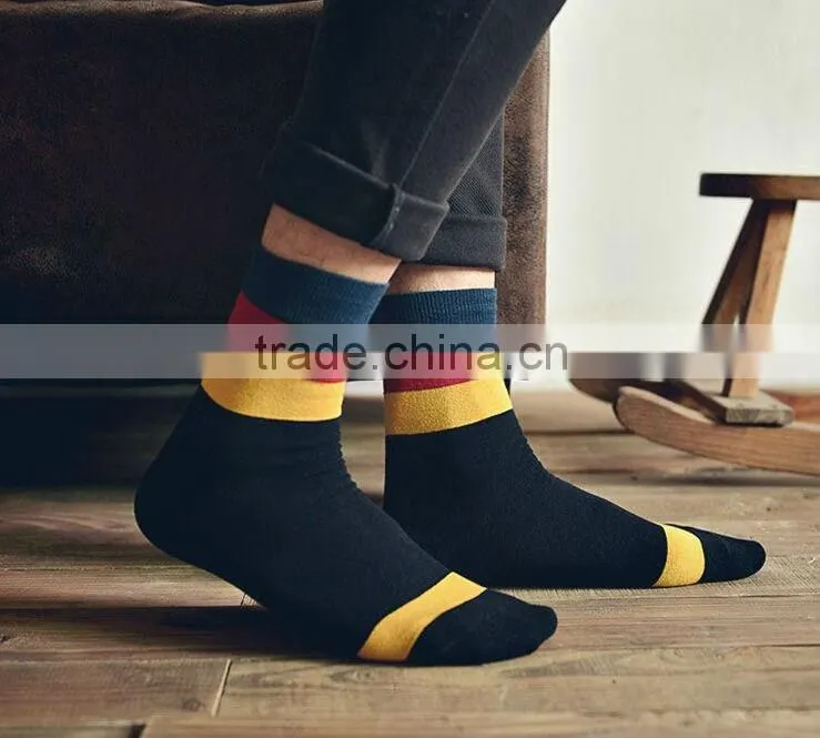 2014 100 Cotton Men Dress Socks