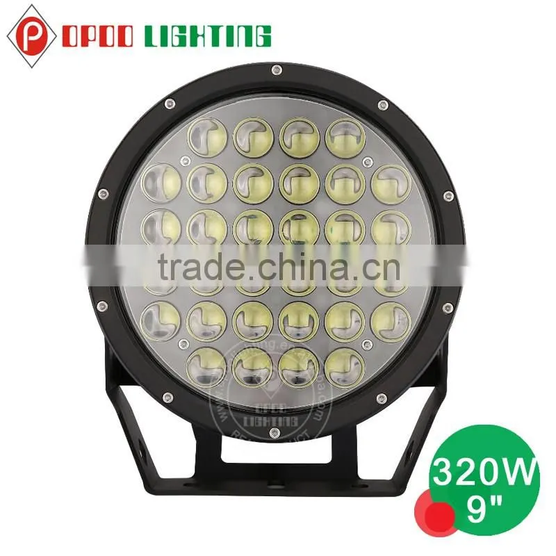Super bright 9inch 96w 185w 225w 320w round led driving light