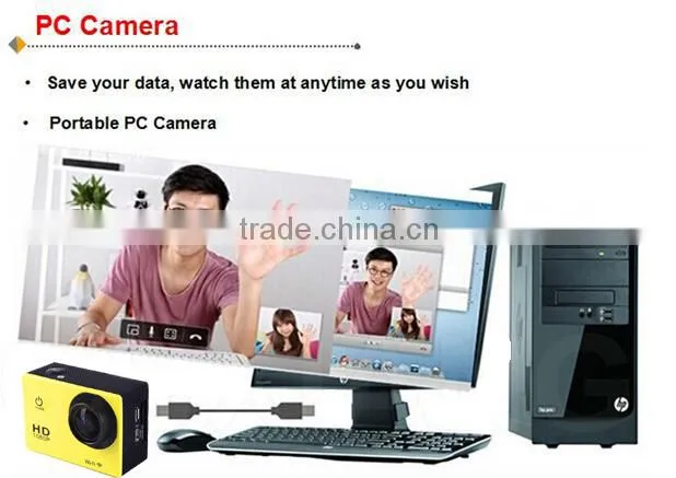 5MP sensor 170 degree wide angle Burst wireless sport camera for extreme sports