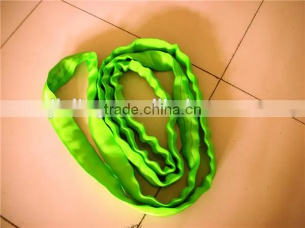 Polyester sling low price 40ton round sling soft sling