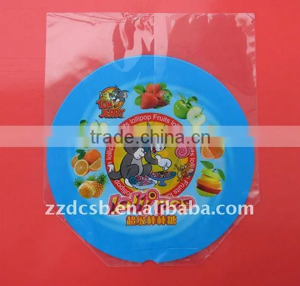 plastic pvc lollipop shrink label