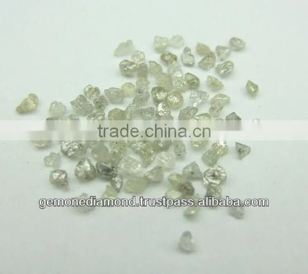 White, Gray Industrial Grade Rough Diamond Very Small Size
