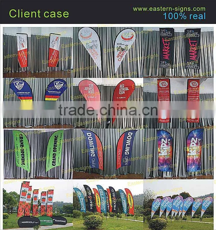 Quick Install Aluminium poles Feather Banners In China