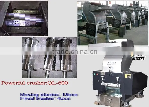 Cheap and quality pet bottle plastic crusher for recycling line