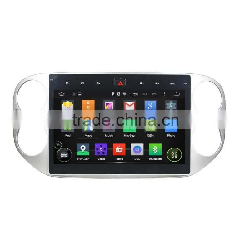 10.1 HD Android 5.1 car multimedia system in dash for volkswagen tiguan navigation radio 2013-2015