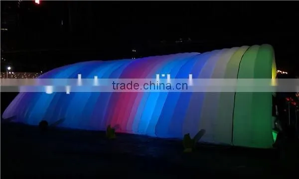 Lighting inflatable tunnel / night run LED inflatable tunnel tent
