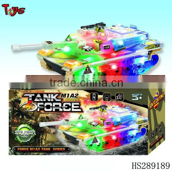 Light and sound mini toy tank