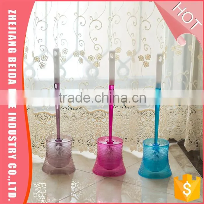 Bathroom accessary colourful plastic toilet brush with holder