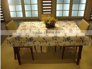 transfer print christmas design 100% polester Table Cloth from manufacturer