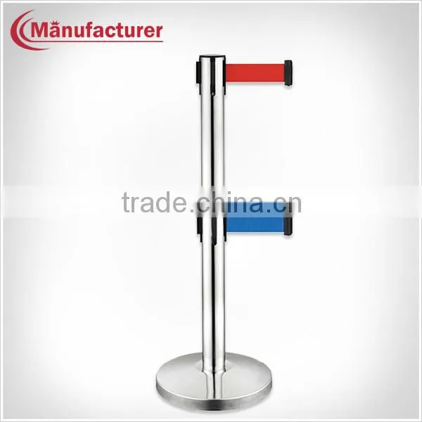 Airport Retractable Queue Management Pole Stanchions for Sale