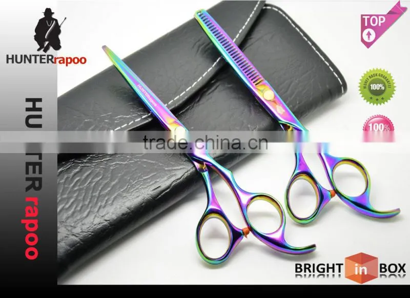 HUNTERrapoo Professional 6.0 inch Hair Cutting Shears Set.Stainless Steel Barber Scissors