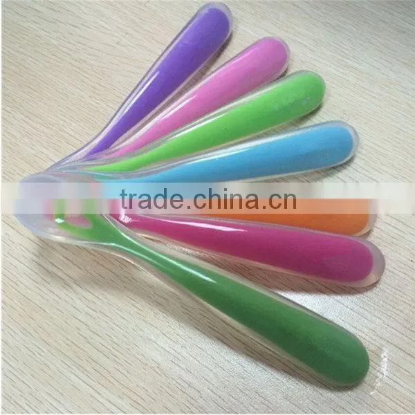 Bottom price hot-sale food grade durable silicone baby spoon
