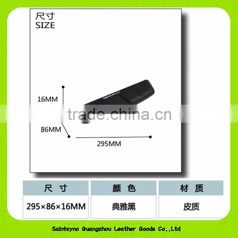 16018 High grade leather mouse pad with writing pad for wholesale