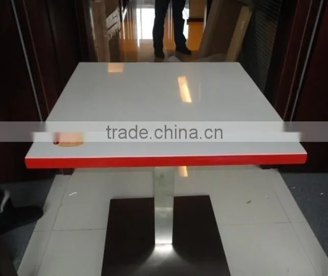 KFC McDonald's table , artificial stone restaurant table, dinging tables,,Acrylic soid surface KFC table