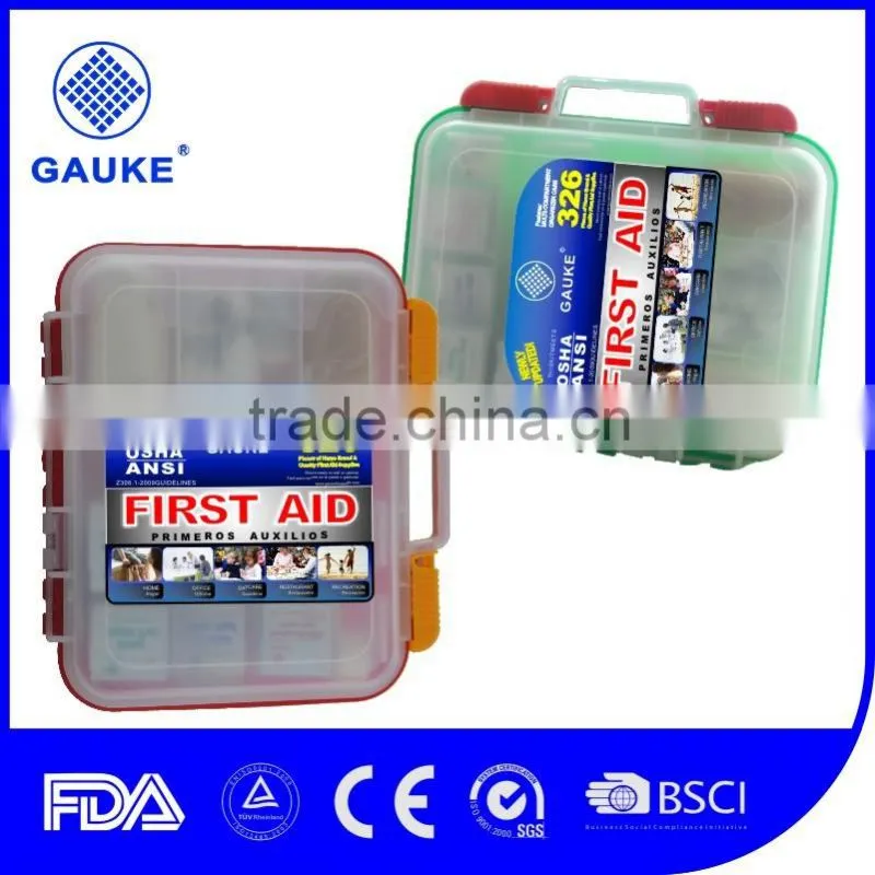 China supplier Hubei Wuhan first aid kit recommended contents
