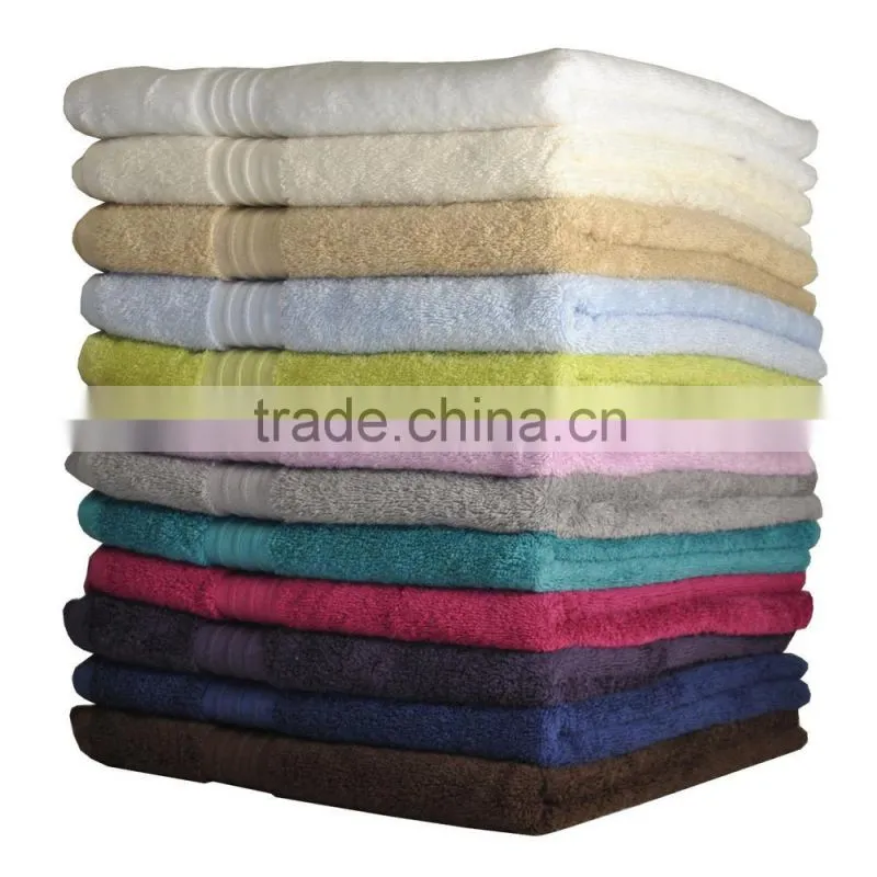 Eco dyed Terry solid color dyed 100% cotton bath towel