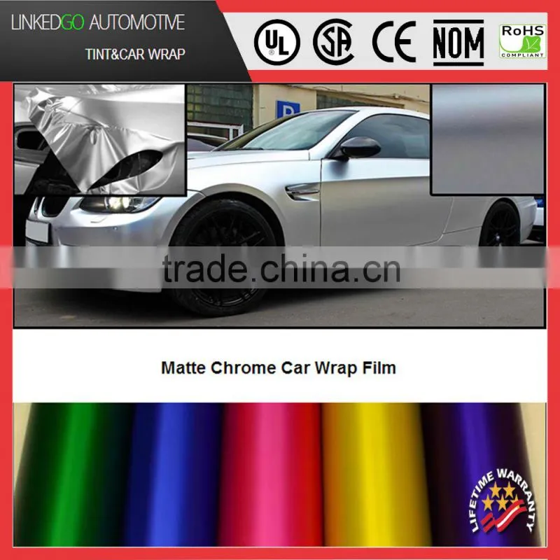 Good quality 1.52*20m waterproof vehicle wraping film with air bubble channel car body sticker