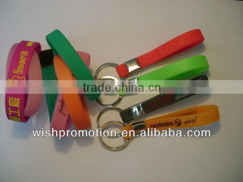 rubber promotional keychain