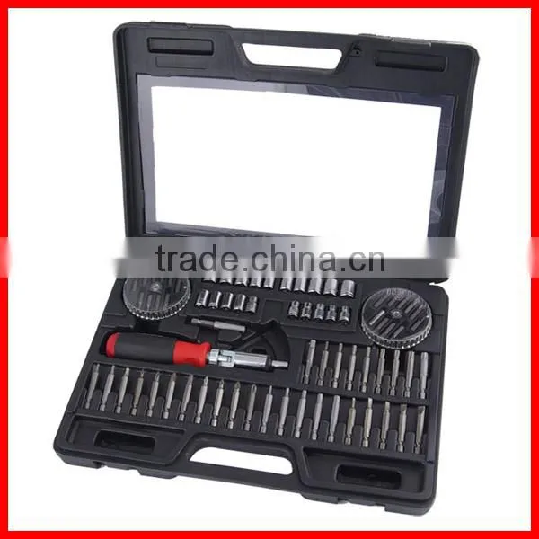 72pc Socket and Bit Combination Mechanical Hand Tool Set