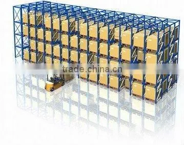 Steel warehouse storage drive-in rack