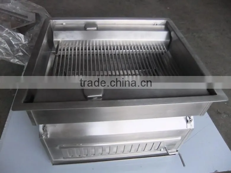 Out Door Portable Stainless Steel Charcoal Barbecue Grill and Oven