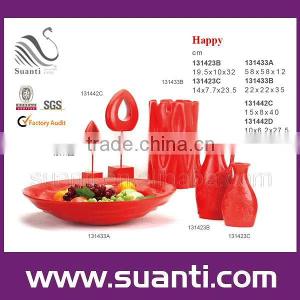 china dream wedding gift polyresin decorations exquisite fruit plate/decorations