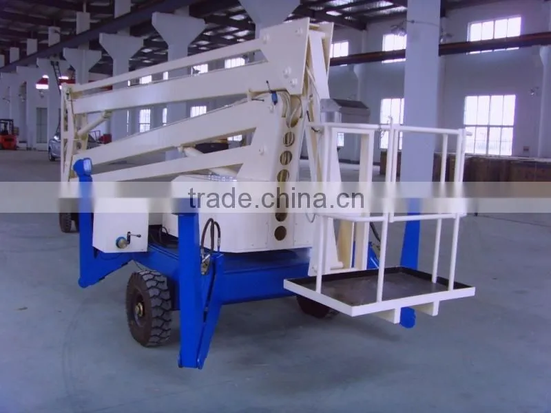200kg working height 16.5m hydraulic towable boom lift