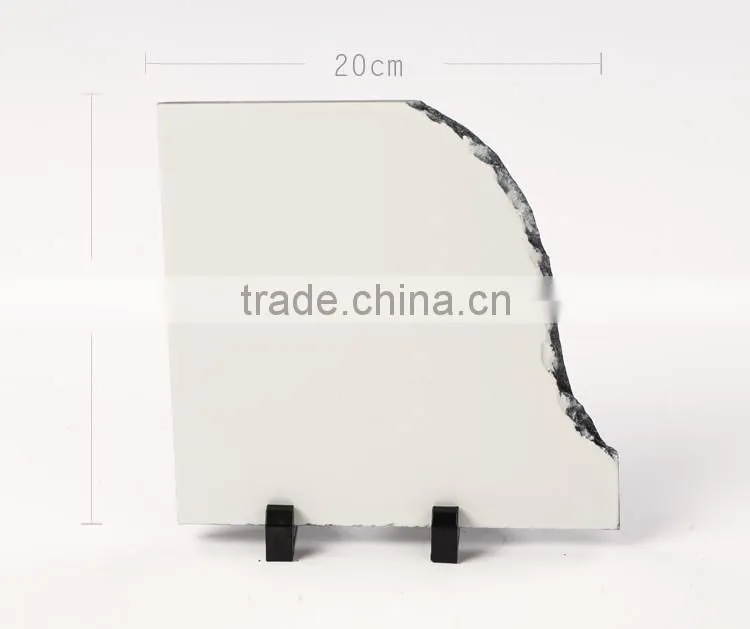 China wholesale on alibaba L20*H20*W0.9CM blank right opening sublimation rock slate photo