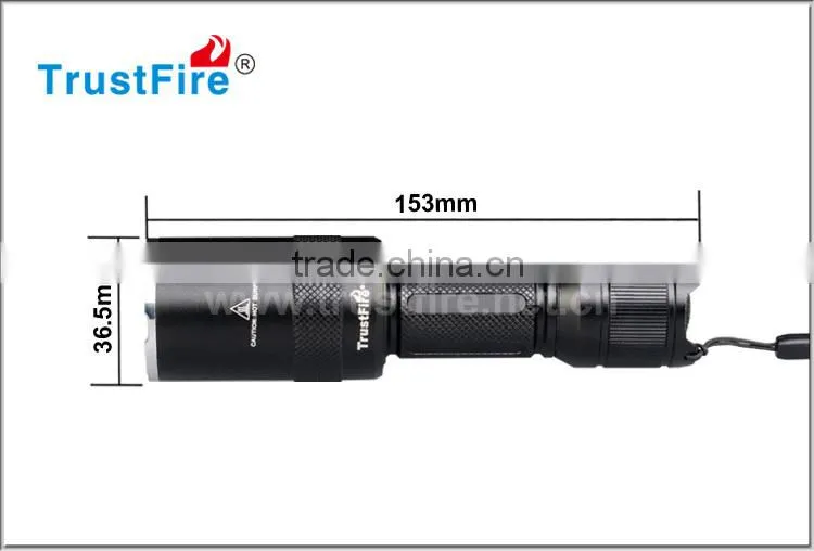 Hot sale TrustFire Z6 police zoomable cree led with 1*CREE XM-L 2 led 1600lumen 300 meters beam range