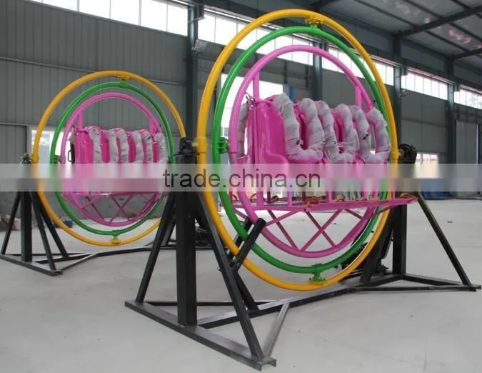 Kermis Human Gyroscope Trailer Mounted Small Amusement Rides