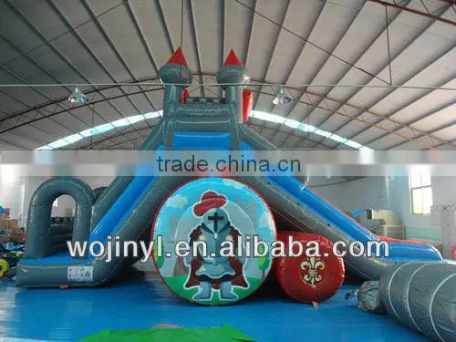 Iarge commercial inflatable dry slide for sale