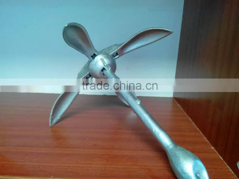 Hot Dip Galvanized Folding Grapnel Anchor Type A For Yacht