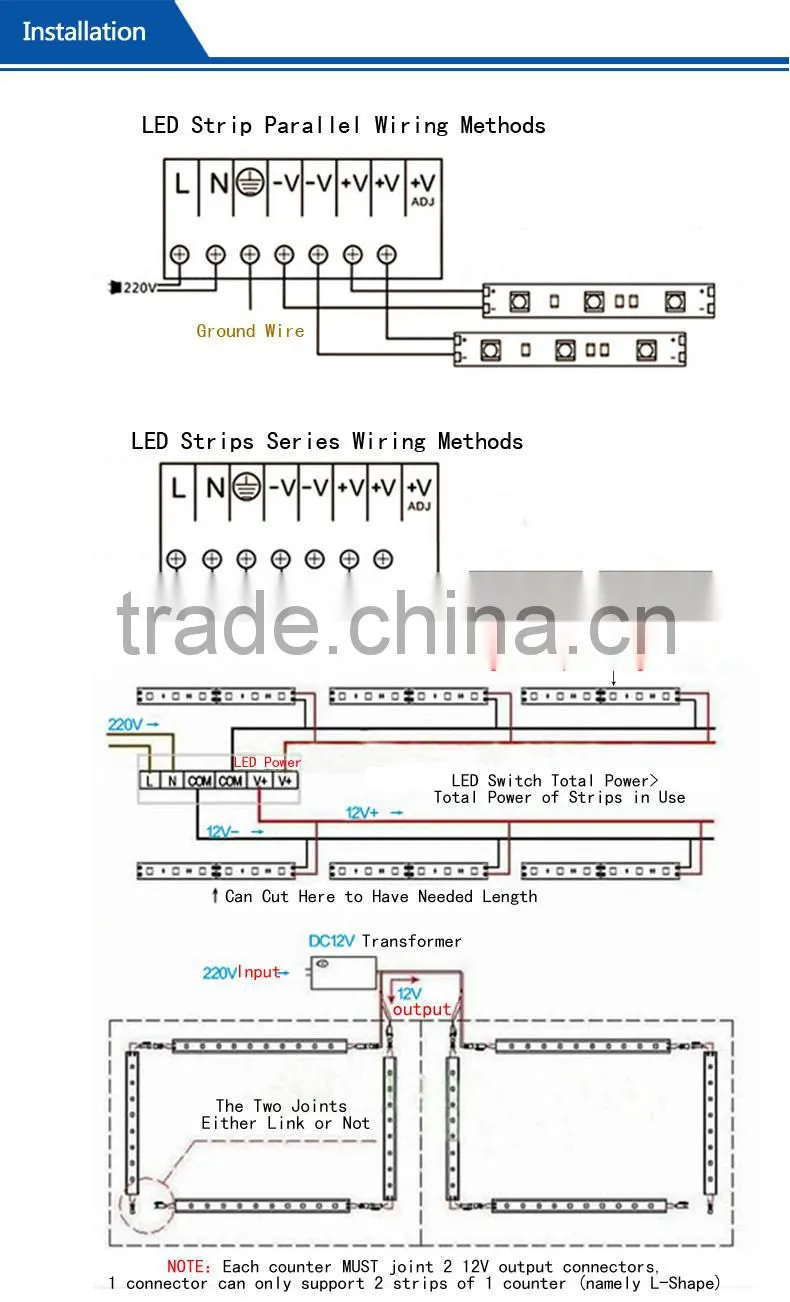 30cm LED Bar Lights SMD5730 12V 72/90 leds/m Aluminium Cell Phone/Jewelry/Watch Cabinet Showcase Counter LED Hard Rigid Strip