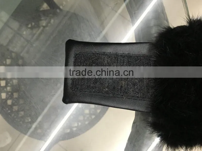 Genuine mink fur head band for women