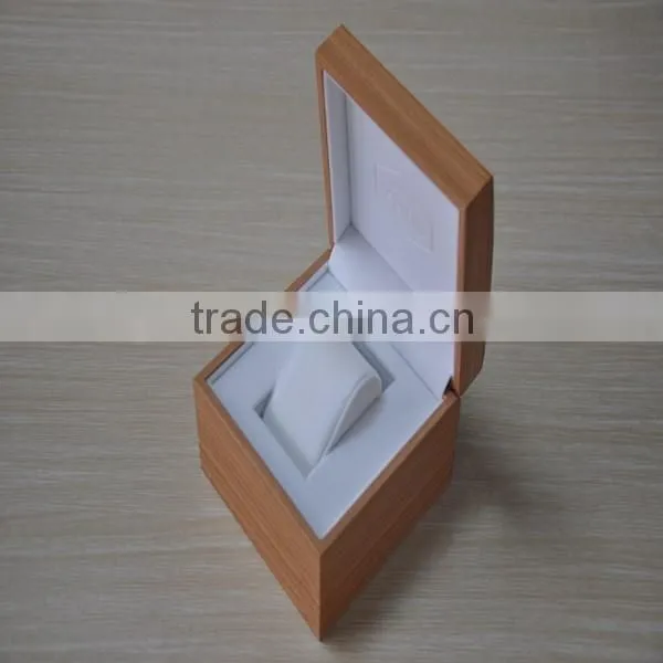 Customized logo finishing wood venner wooden watch box