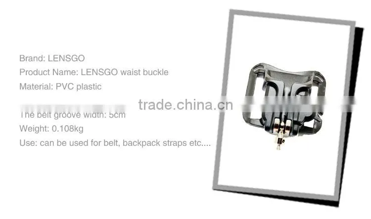 High quality camera hard plastic waist belt buckle for camera straps