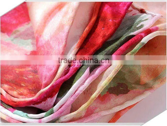 digital print silk scarf